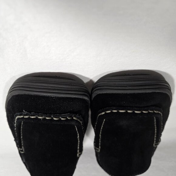 MINNETONKA Old Money BLACK Suede Leather Mocs Loafers Penny Driver Men's Size 9. - Picture 9 of 17